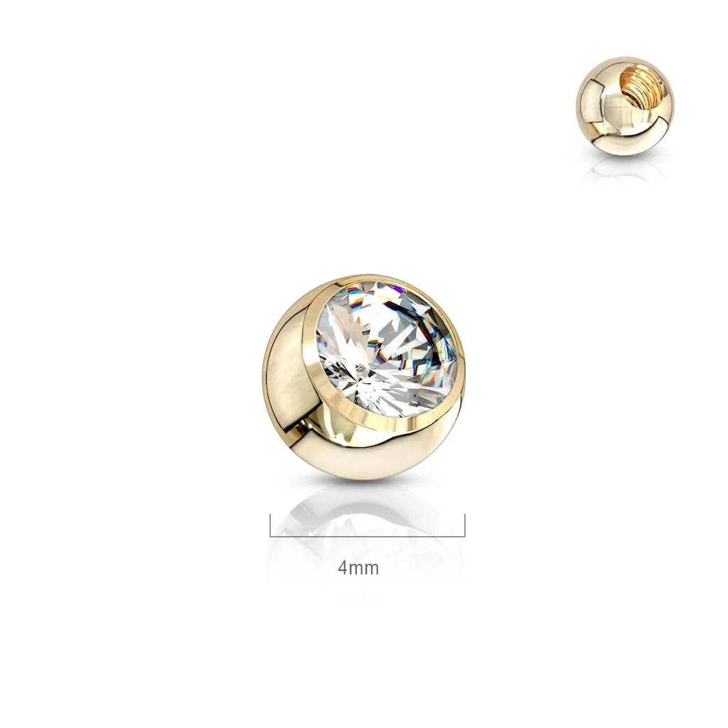 14 Karat Gold Zirkonia Gelbgold Weißgold - Image 6