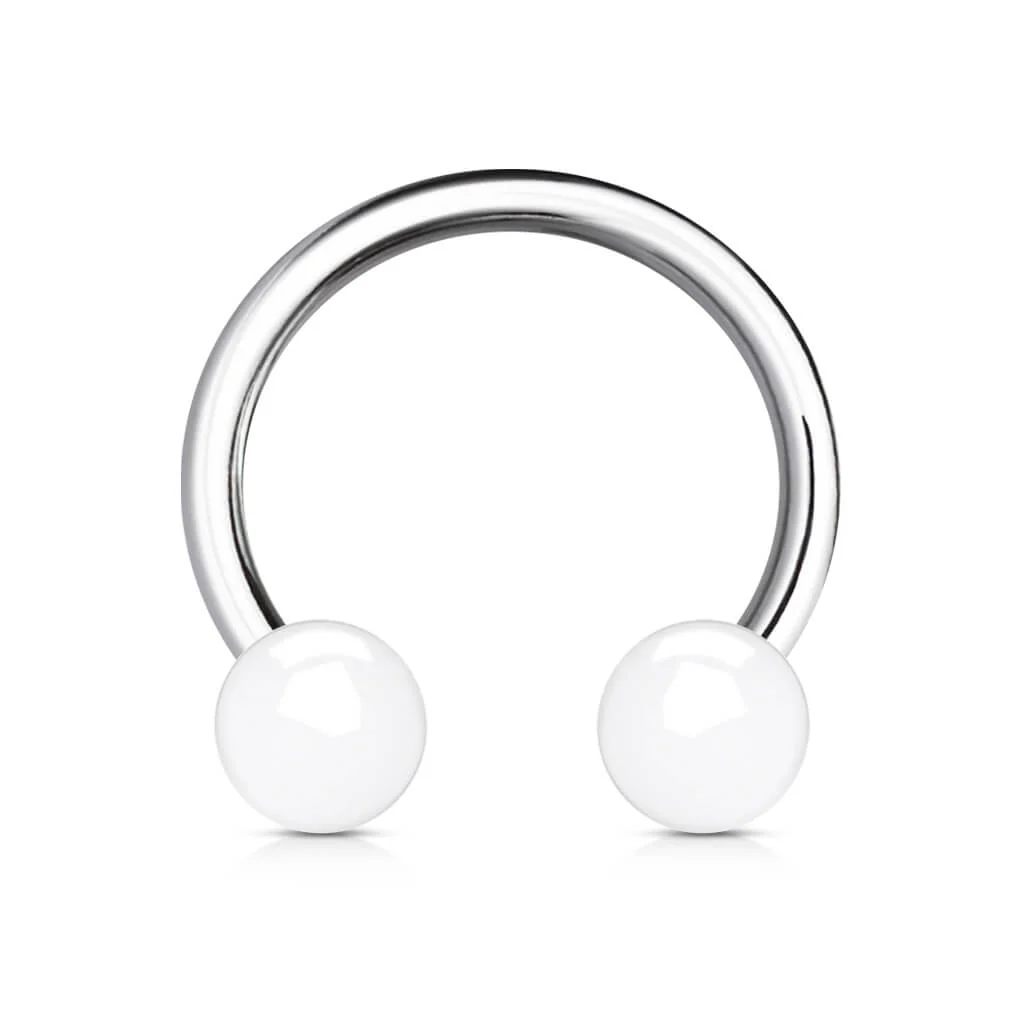 Hufeisen Piercing Acryl Kugel - Image 9
