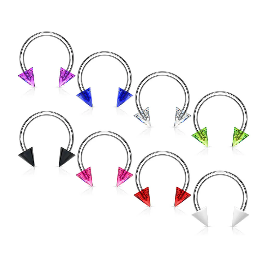 Hufeisen Piercing Acryl Stachel - Image 3