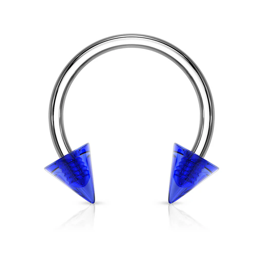 Hufeisen Piercing Acryl Stachel - Image 4