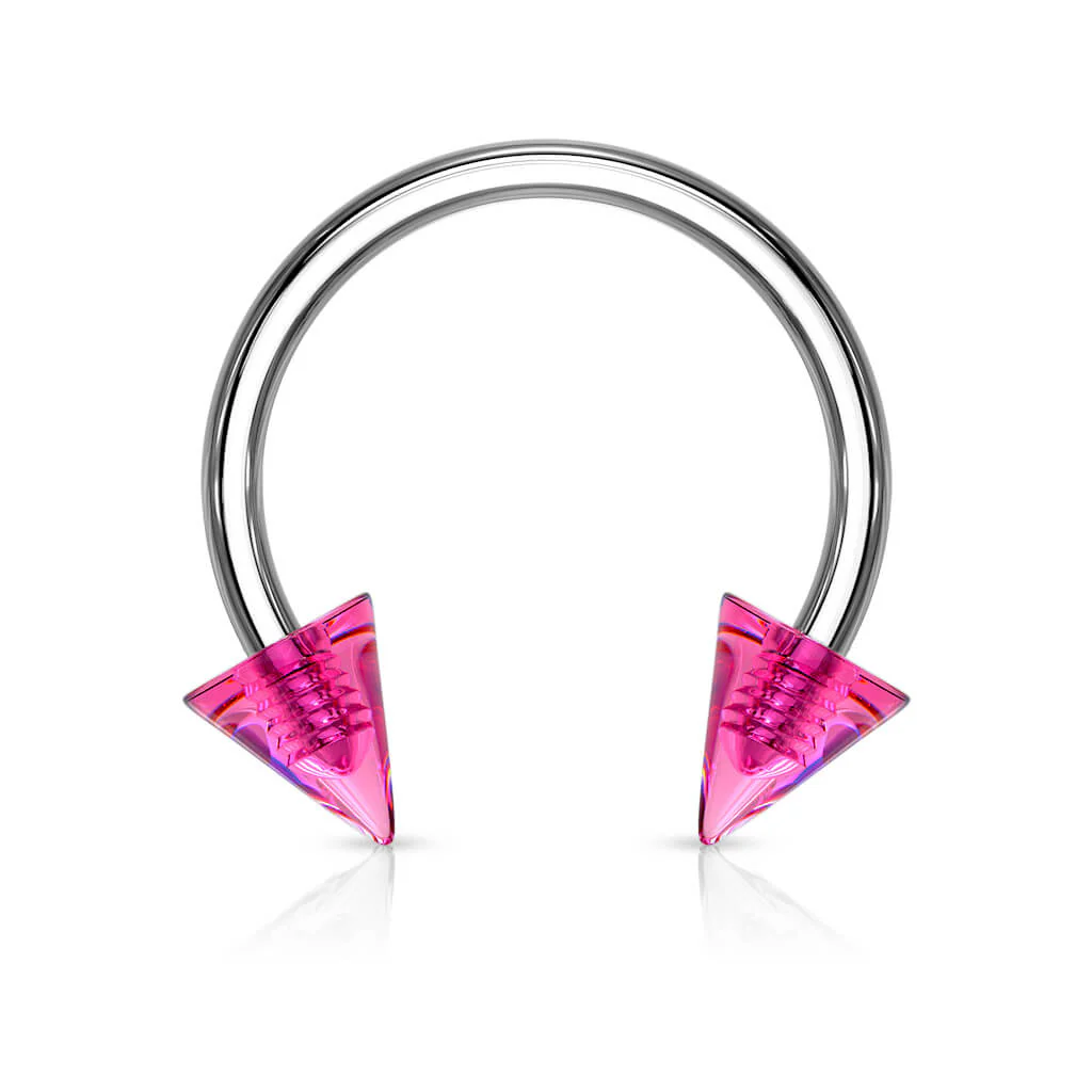 Hufeisen Piercing Acryl Stachel - Image 8