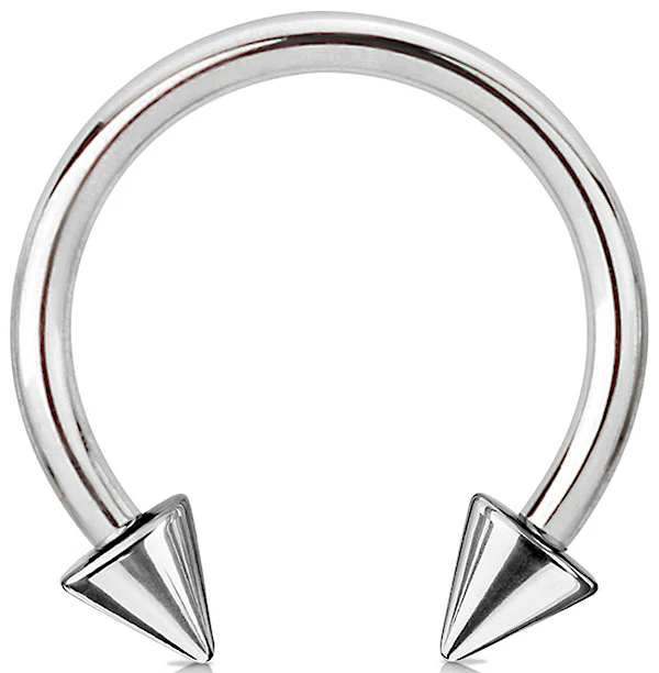 Hufeisen Piercing Stachel Silber