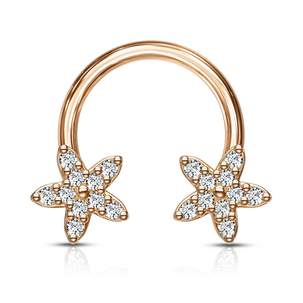 Hufeisen Piercing Sterne Zirkonia - Image 10