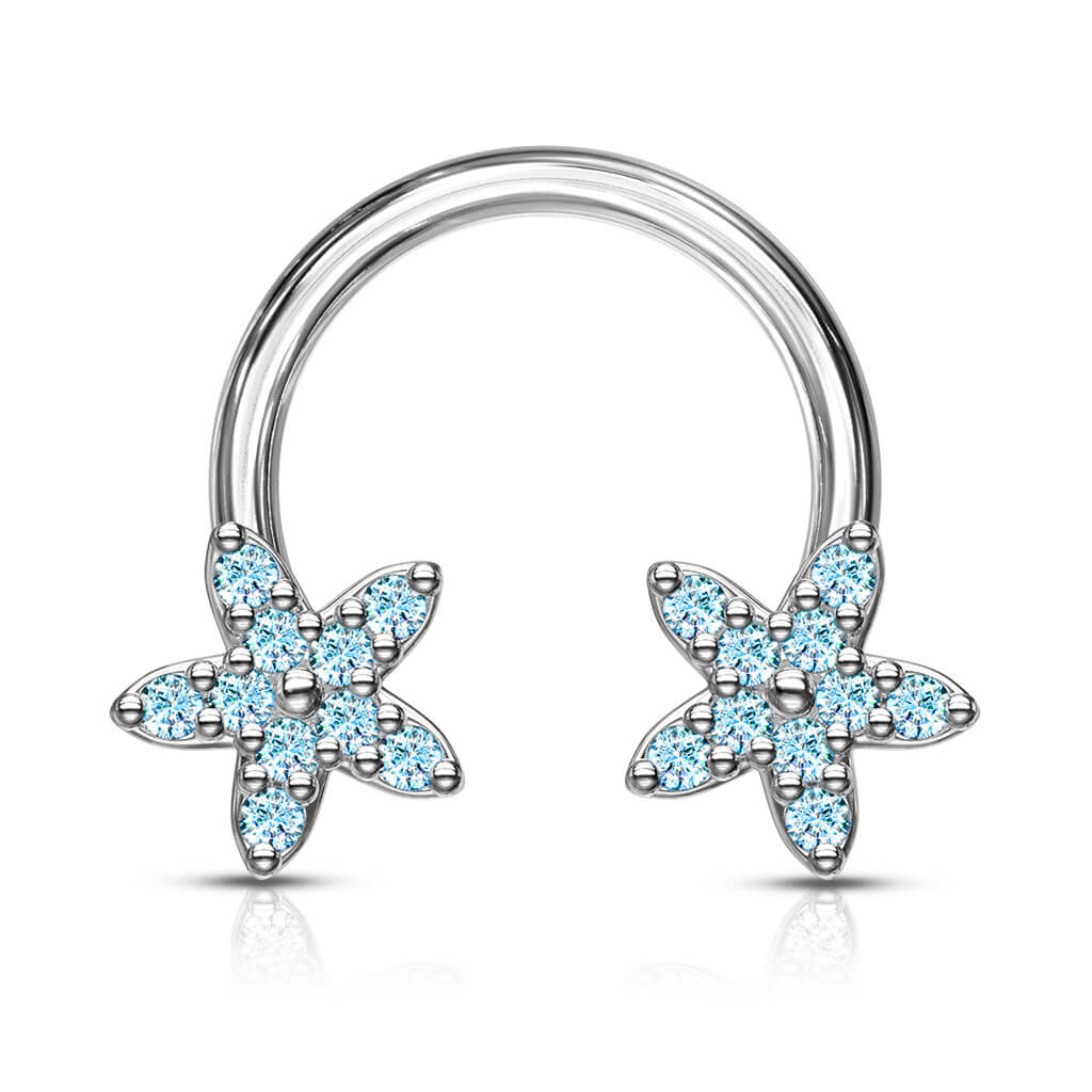 Hufeisen Piercing Sterne Zirkonia - Image 8