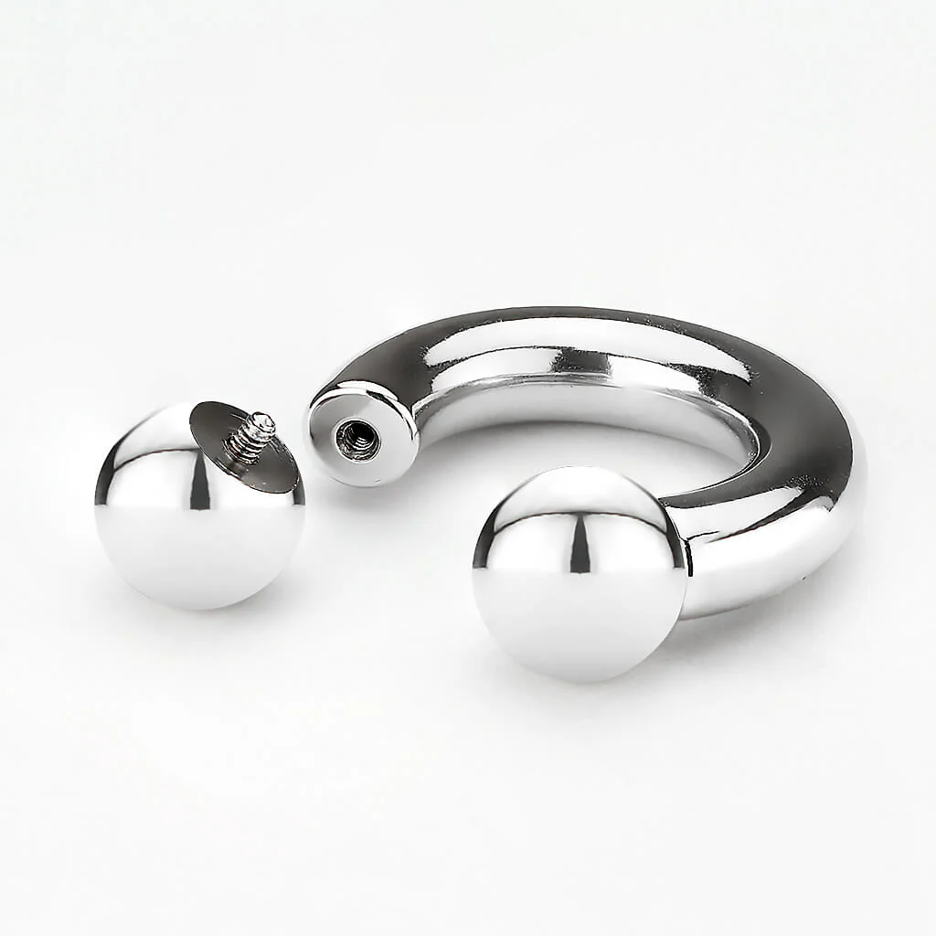 Hufeisen Piercing Silber Innengewinde - Image 2