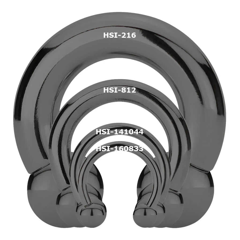 Hufeisen Piercing Silber Innengewinde - Image 3