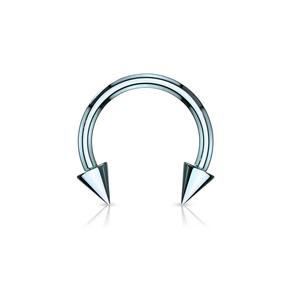 Hufeisen Piercing Regenbogen Stachel Titan PVD - Image 11