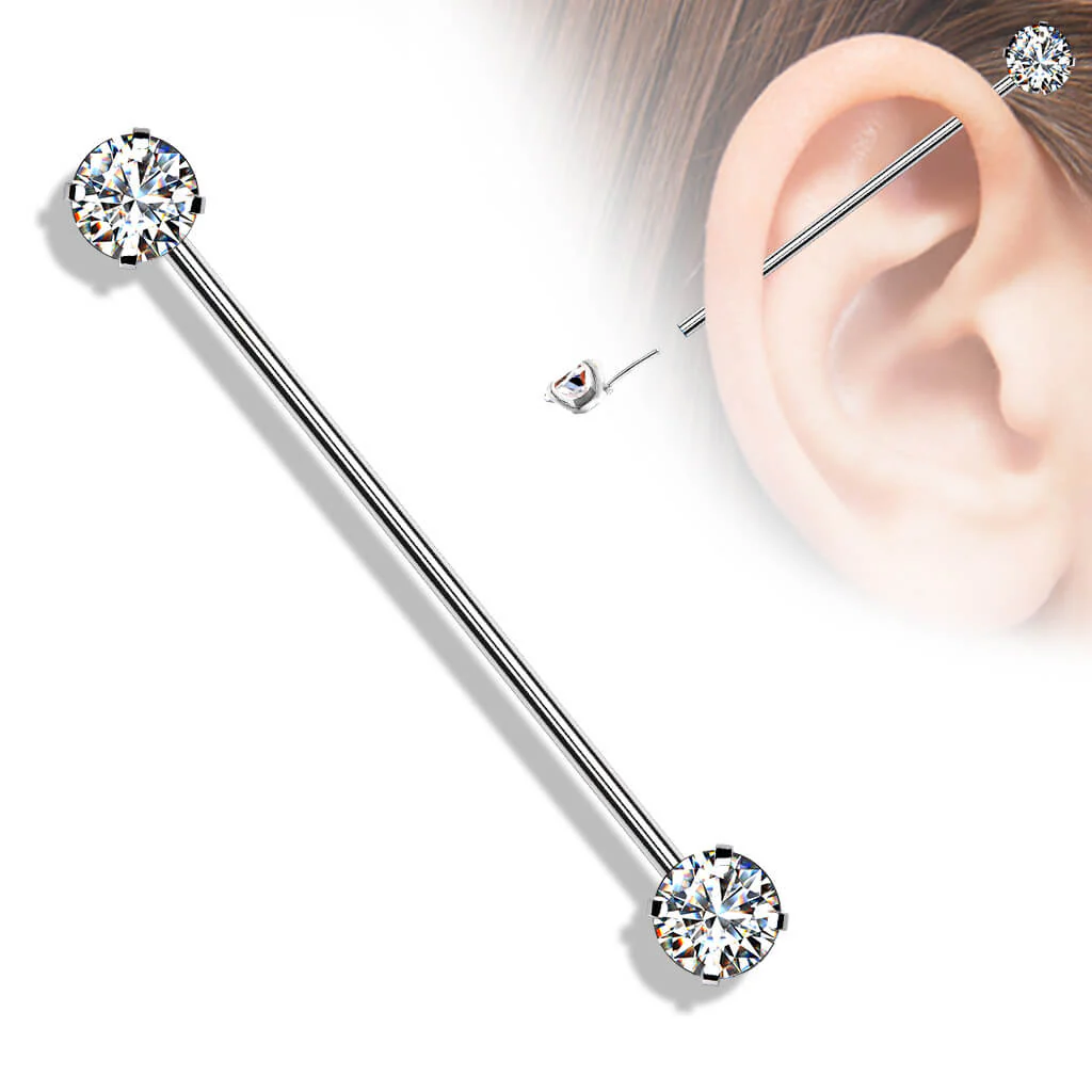 Industrial Barbell Zirkonia Push-In - Image 2