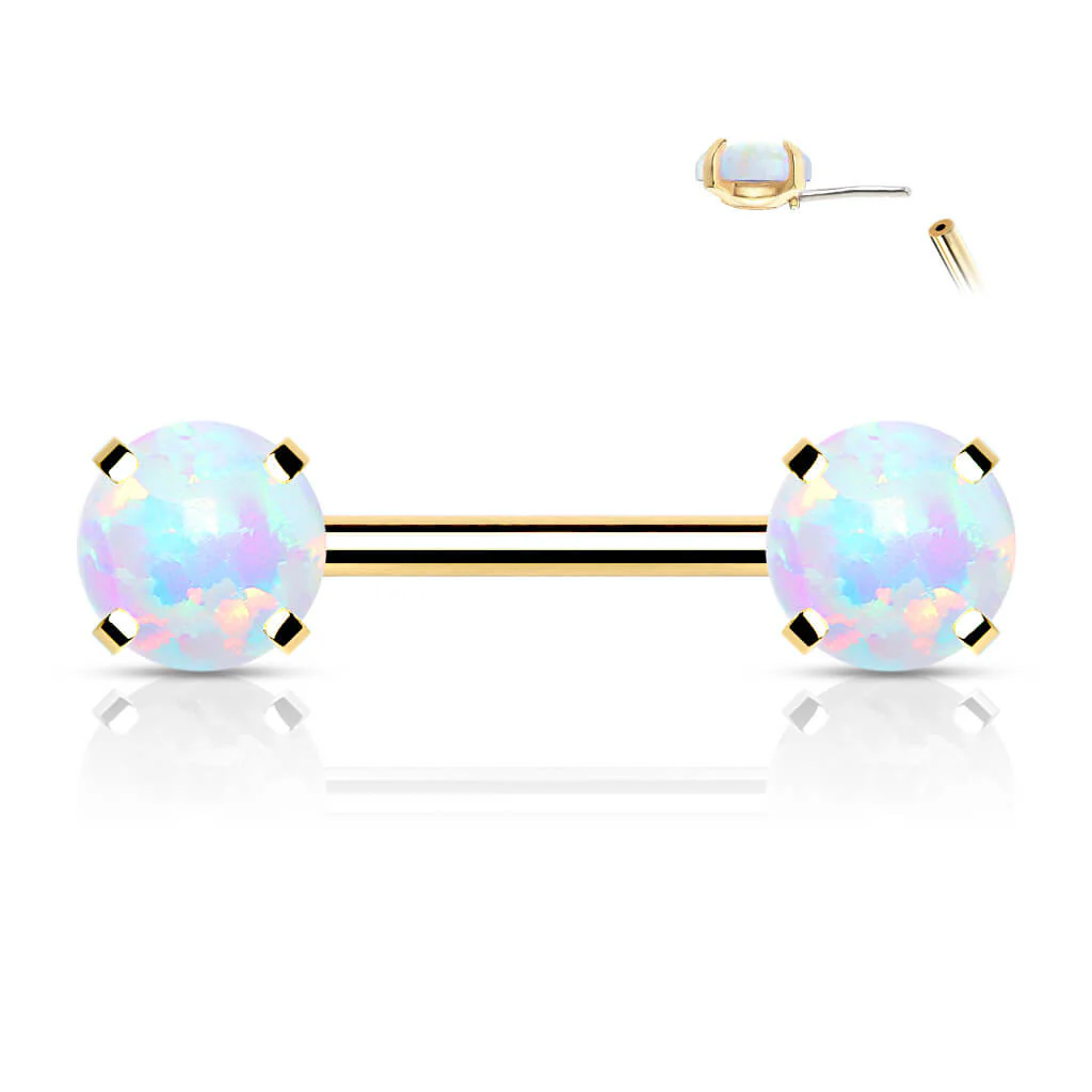 Nippelpiercing Opal Push-In - Image 2