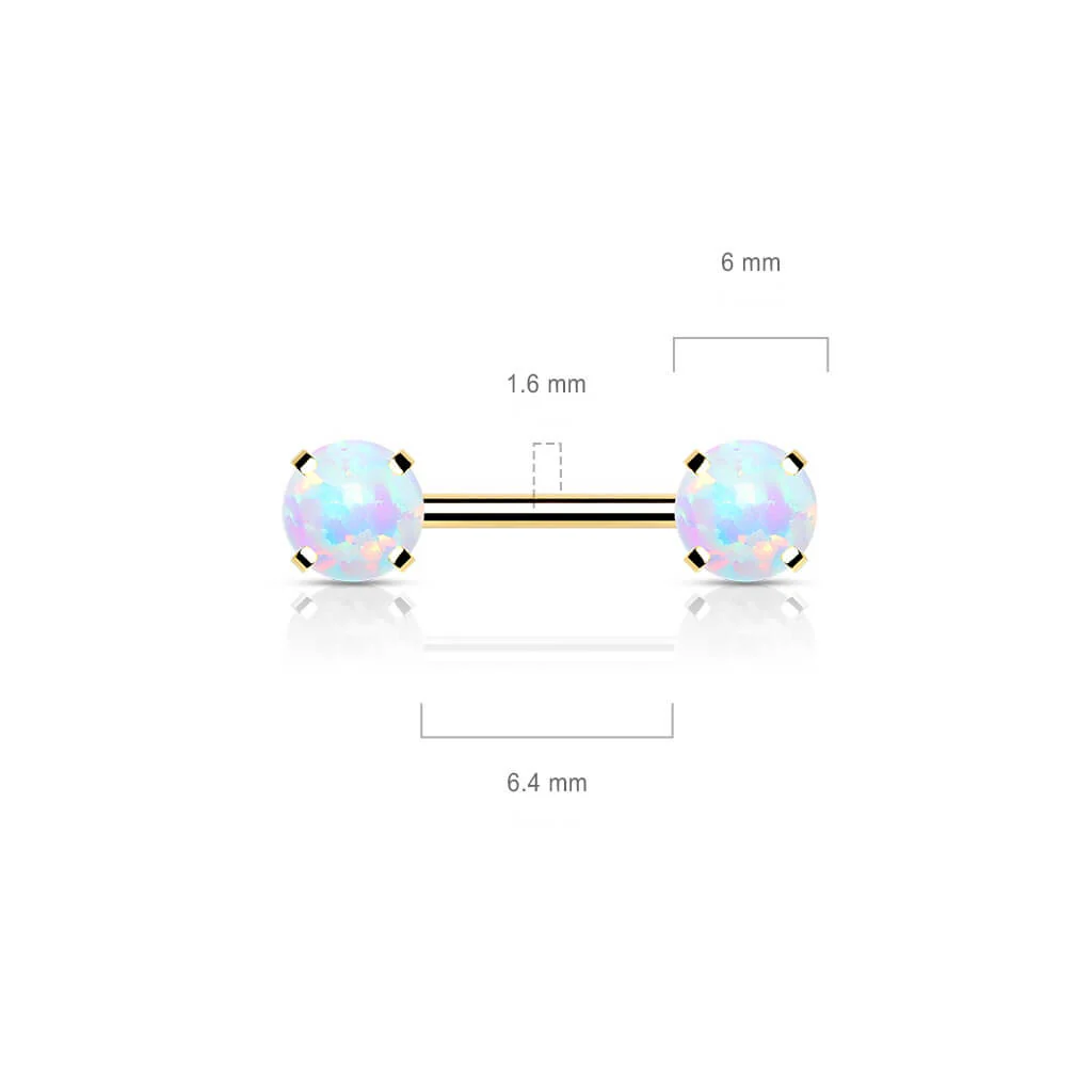 Nippelpiercing Opal Push-In - Image 3