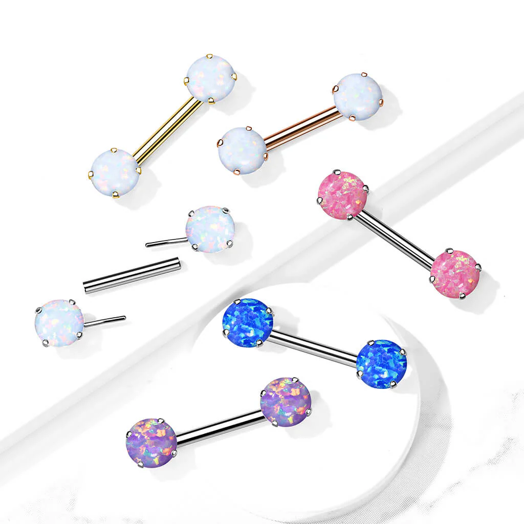 Nippelpiercing Opal Push-In - Image 7