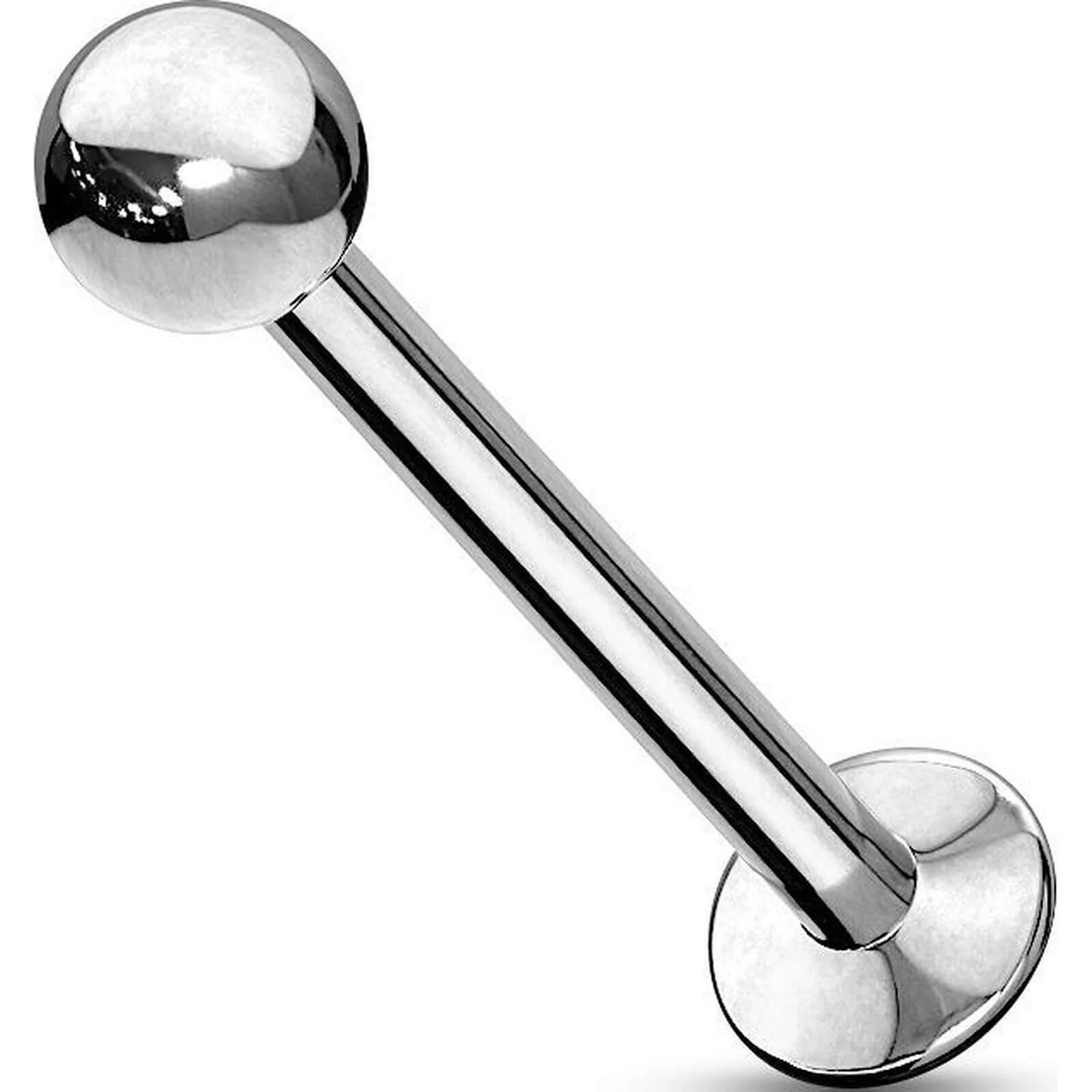 Labret Kugel Silber Push-In
