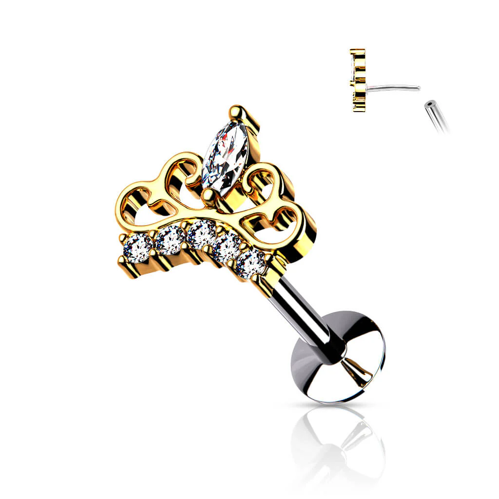 Labret Krone Zirkonia Push-In - Image 3