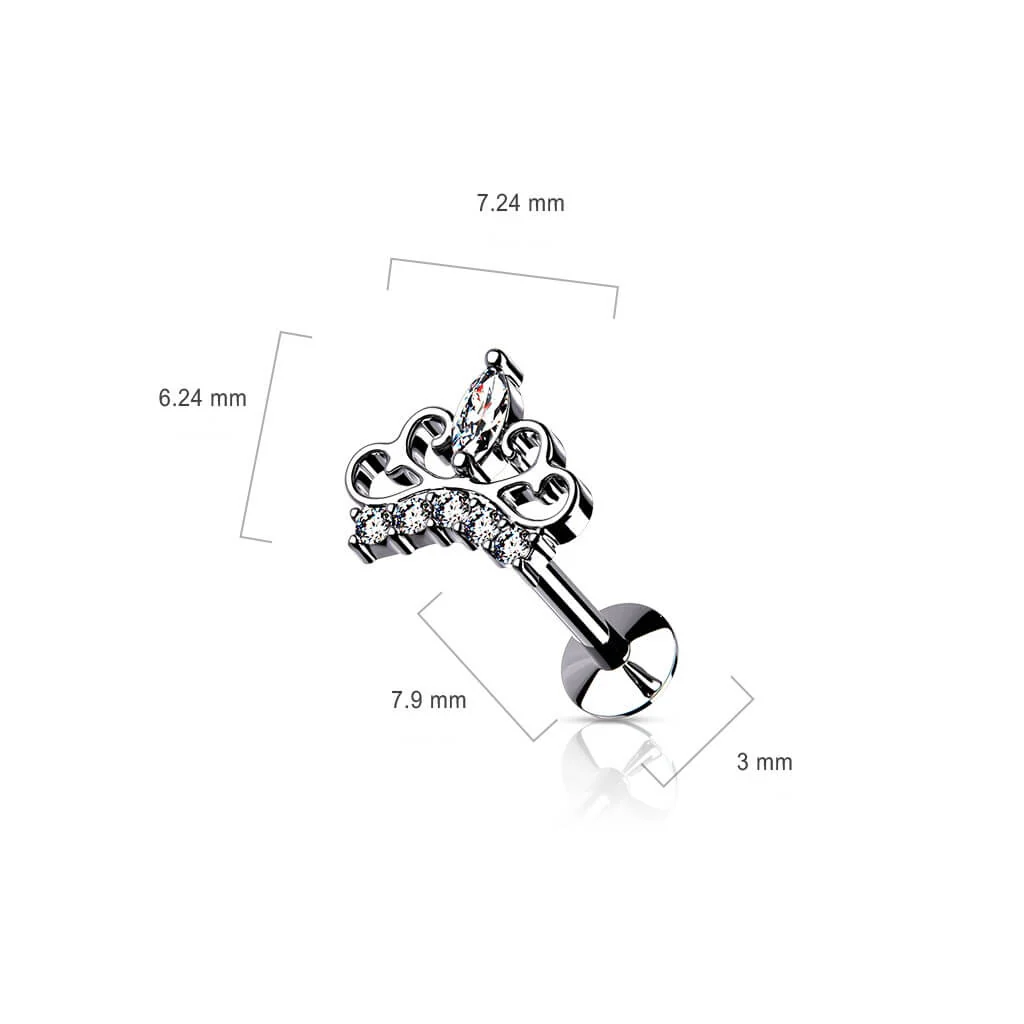 Labret Krone Zirkonia Push-In - Image 8