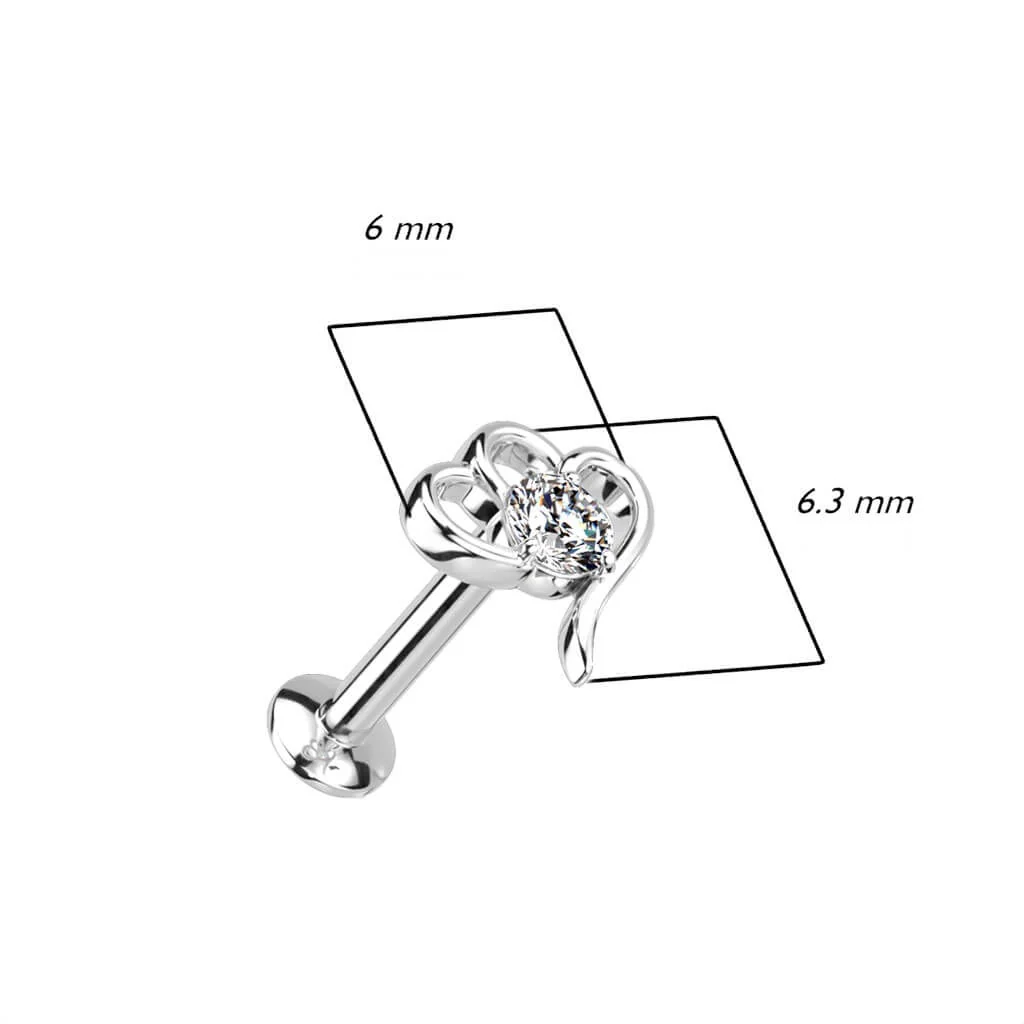 Labret Herzen Zirkonia Push-In - Image 5