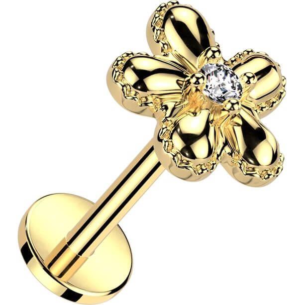 Labret Blume Zirkonia Push-In - Image 3