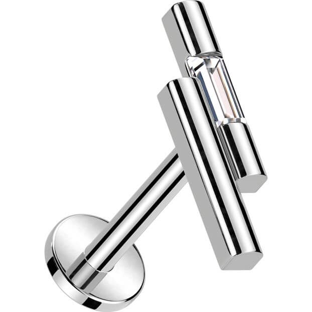 Labret Doppel Stab Zirkonia Push-In - Image 4