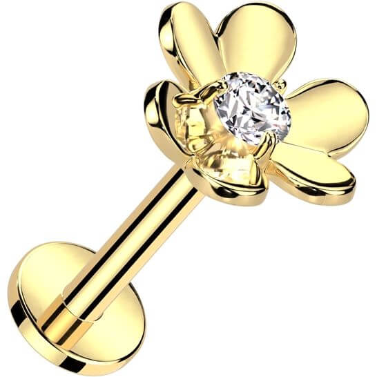 Labret Blume Zirkonia Push-In - Image 3