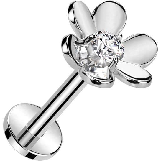 Labret Blume Zirkonia Push-In - Image 4