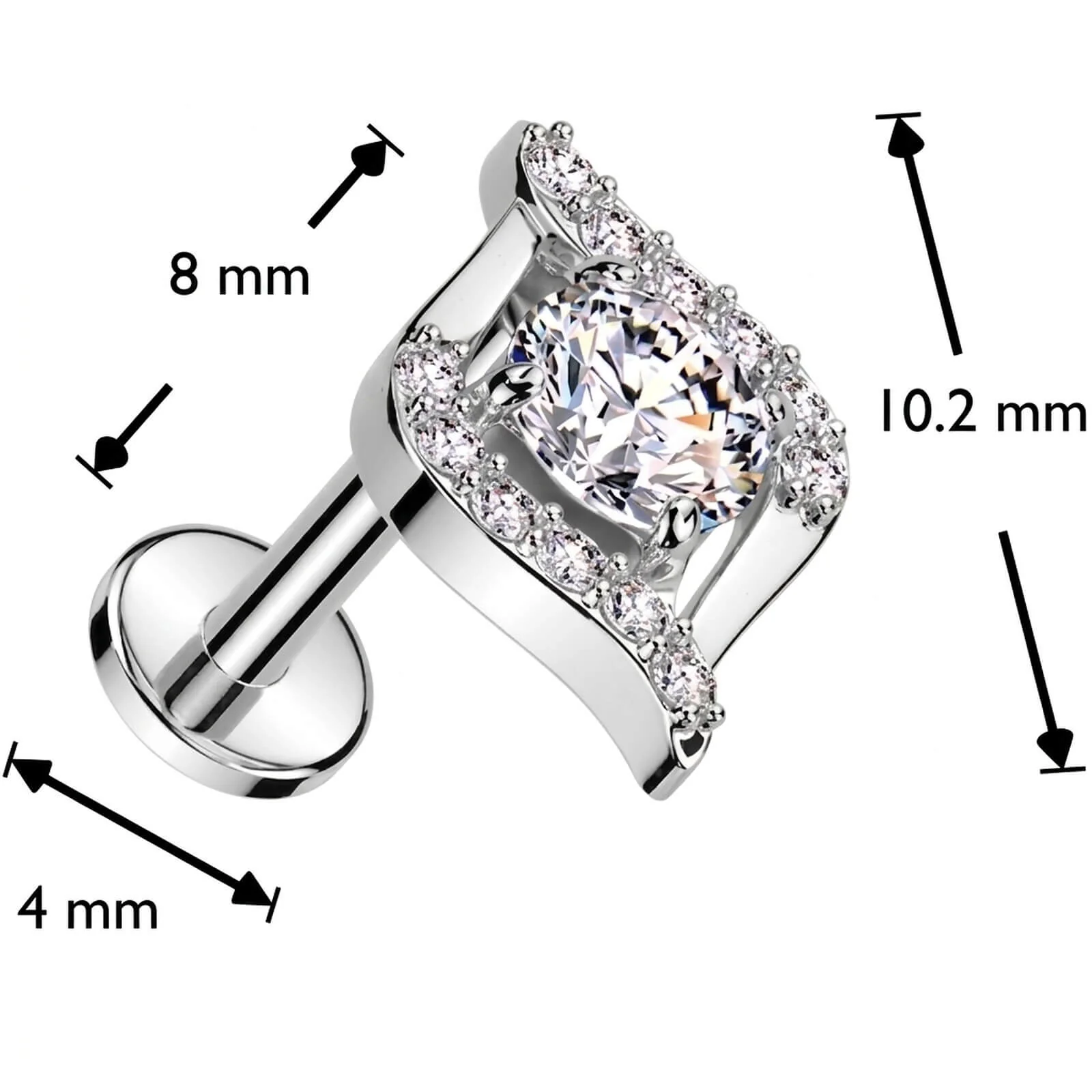Labret Horusauge Zirkonia Push-In - Image 4