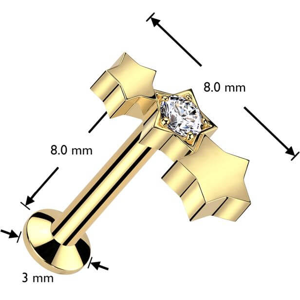 Labret Sterne Push-In - Image 5
