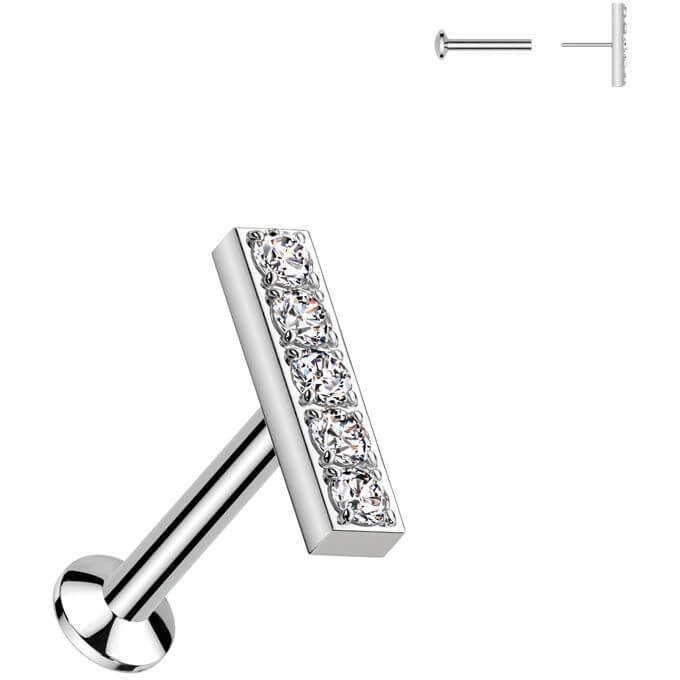 Labret Stange Zirkonia Push-In - Image 2