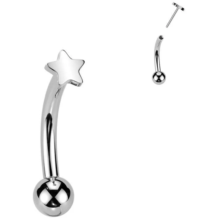 Titan Curved Barbell Stern Push-In - Image 5