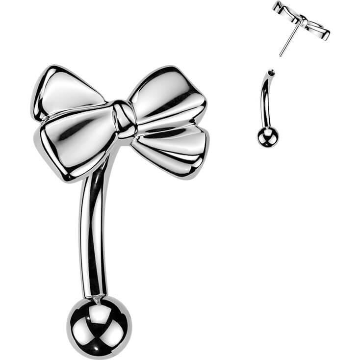 Titan Curved Barbell Schleife Push-In - Image 4