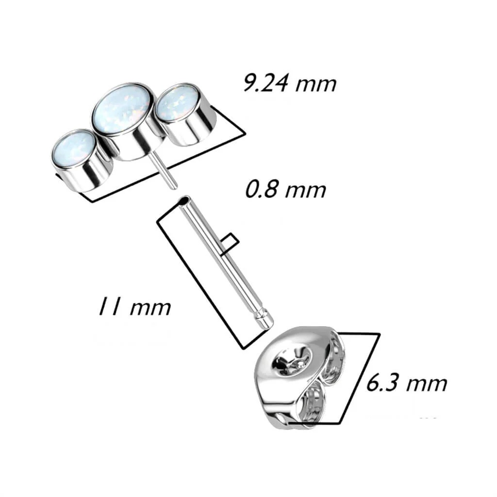 Titan Ohrstecker 3 Opal - Image 6