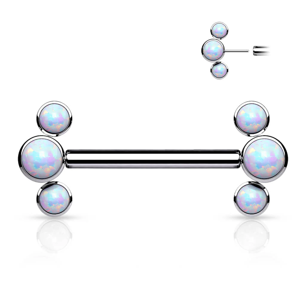 Titan Nippelpiercing 3 Opal Push-In - Image 4
