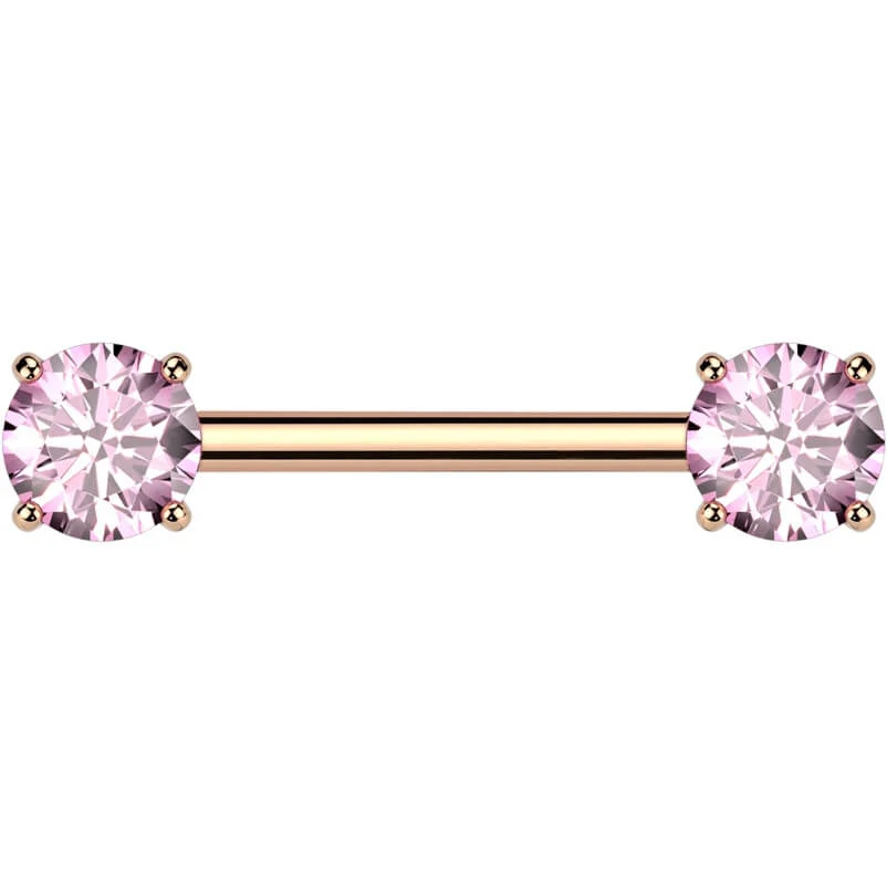 Titan Nippelpiercing Zargenfassung Zirkonia Push-In - Image 11