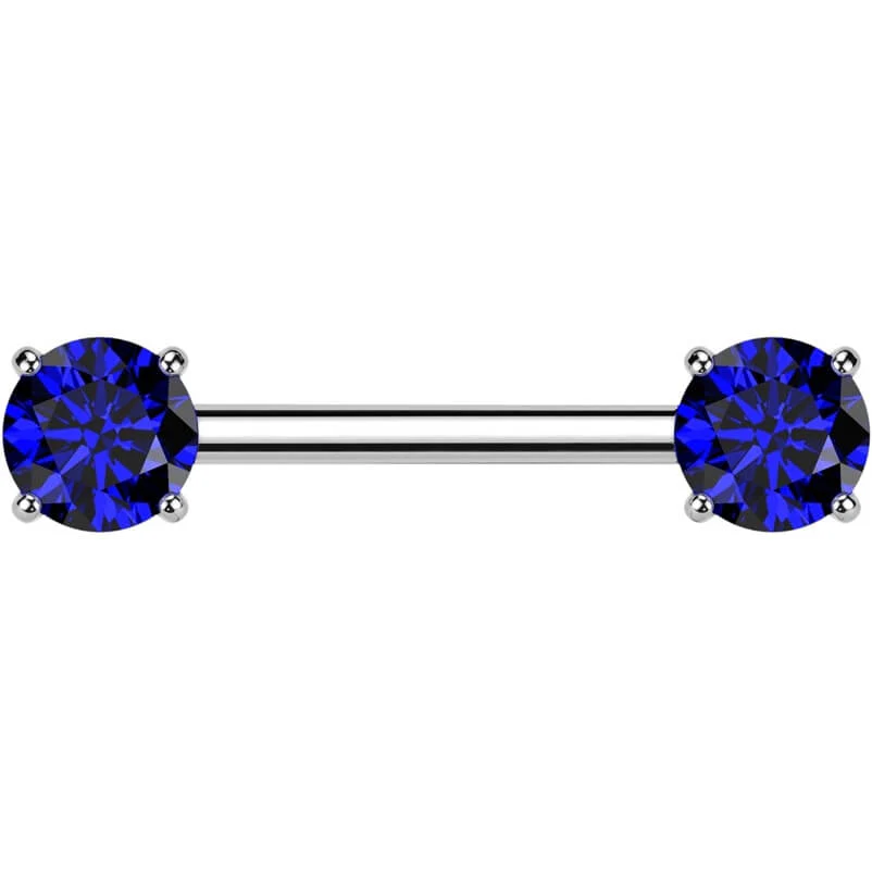 Titan Nippelpiercing Zargenfassung Zirkonia Push-In - Image 4