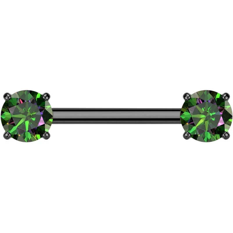 Titan Nippelpiercing Zargenfassung Zirkonia Push-In - Image 9