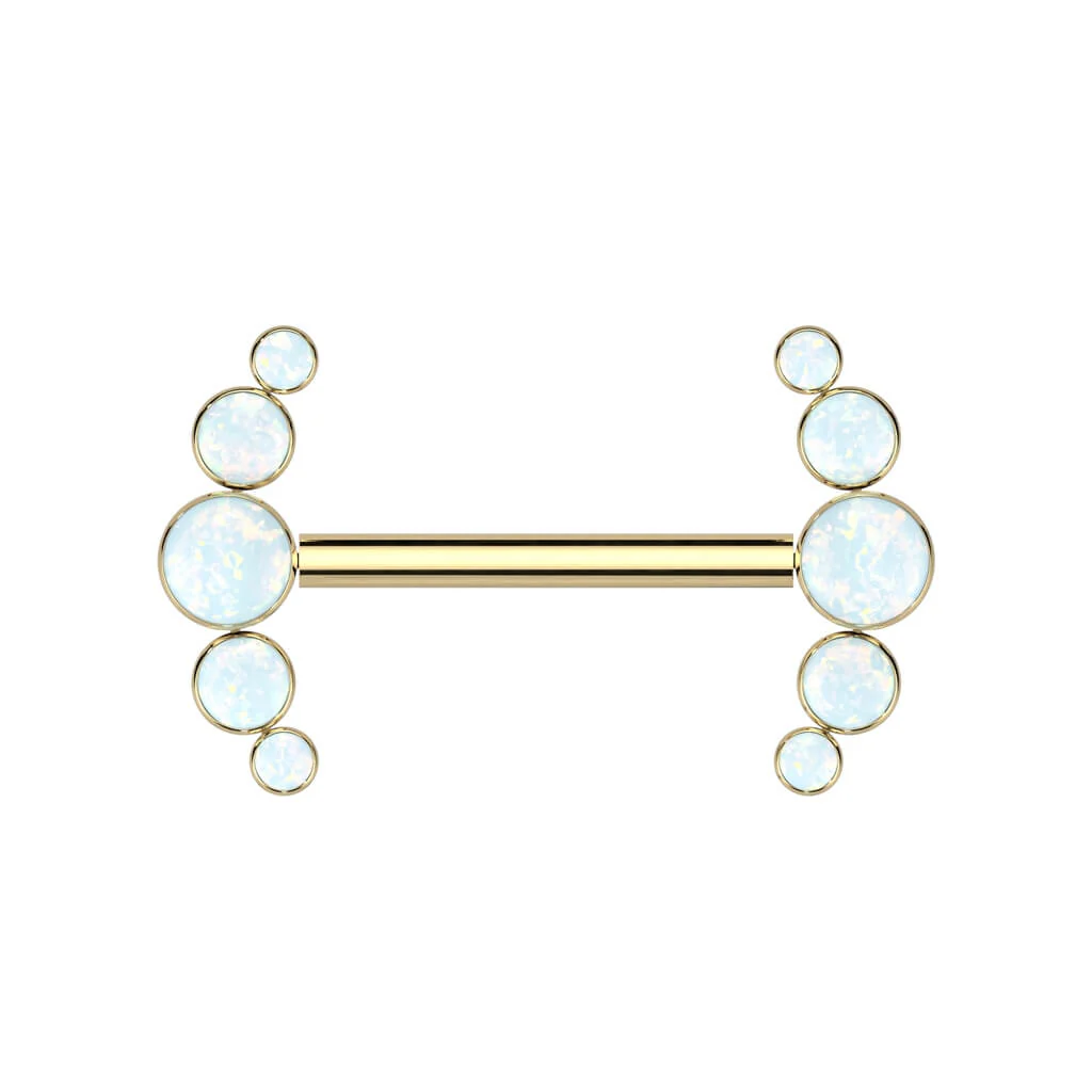 Titan Nippelpiercing 5 Opal Push-In - Image 2
