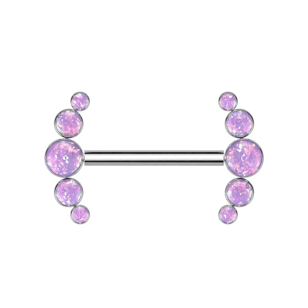 Titan Nippelpiercing 5 Opal Push-In - Image 5