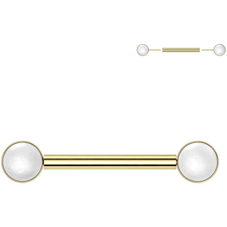 Titan Nippelpiercing Perlen Push-In - Image 2