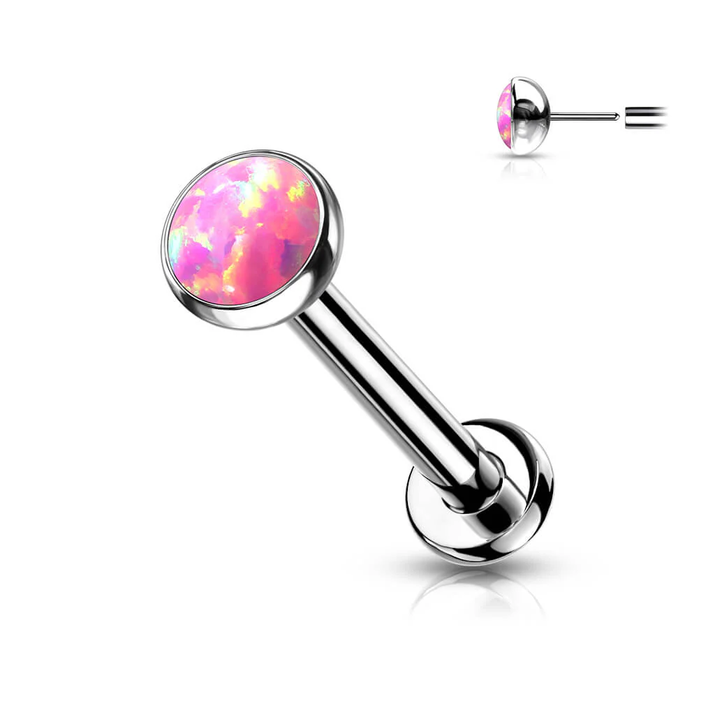 Titan Labret Opal Flach Silber Push-In - Image 6
