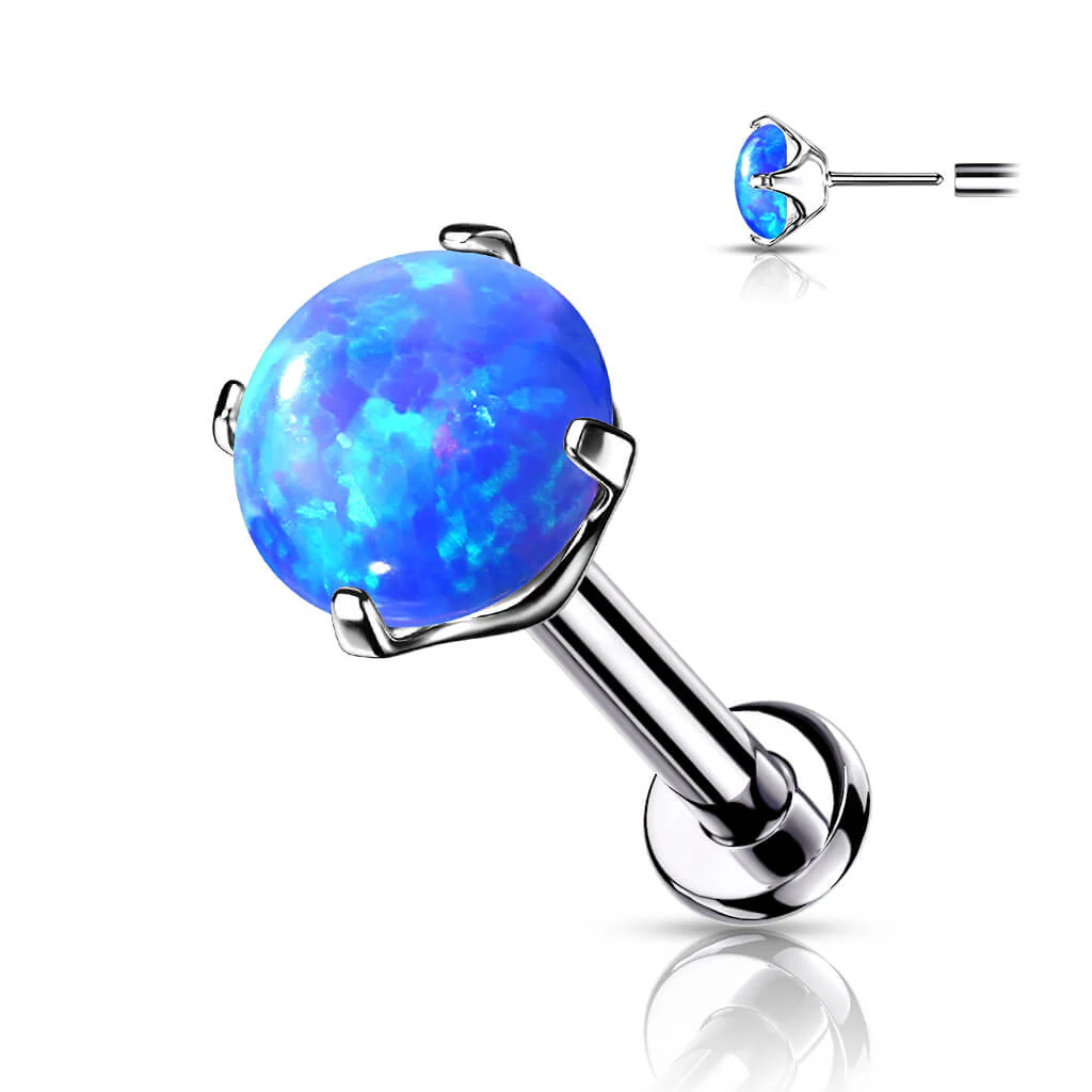 Titan Labret Opal Silber Push-In - Image 2