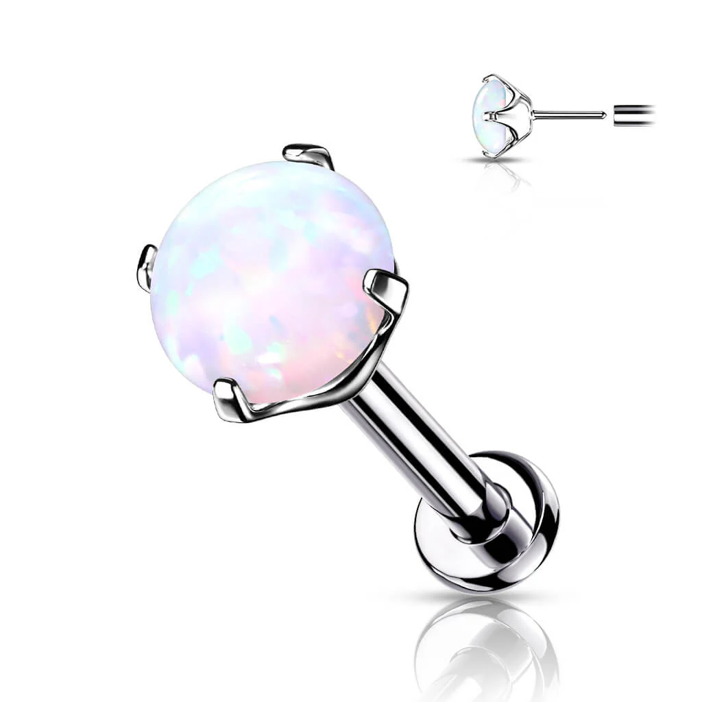 Titan Labret Opal Silber Push-In - Image 3