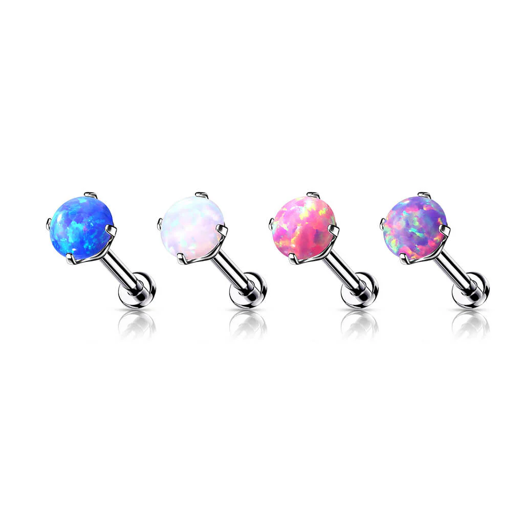 Titan Labret Opal Silber Push-In - Image 4