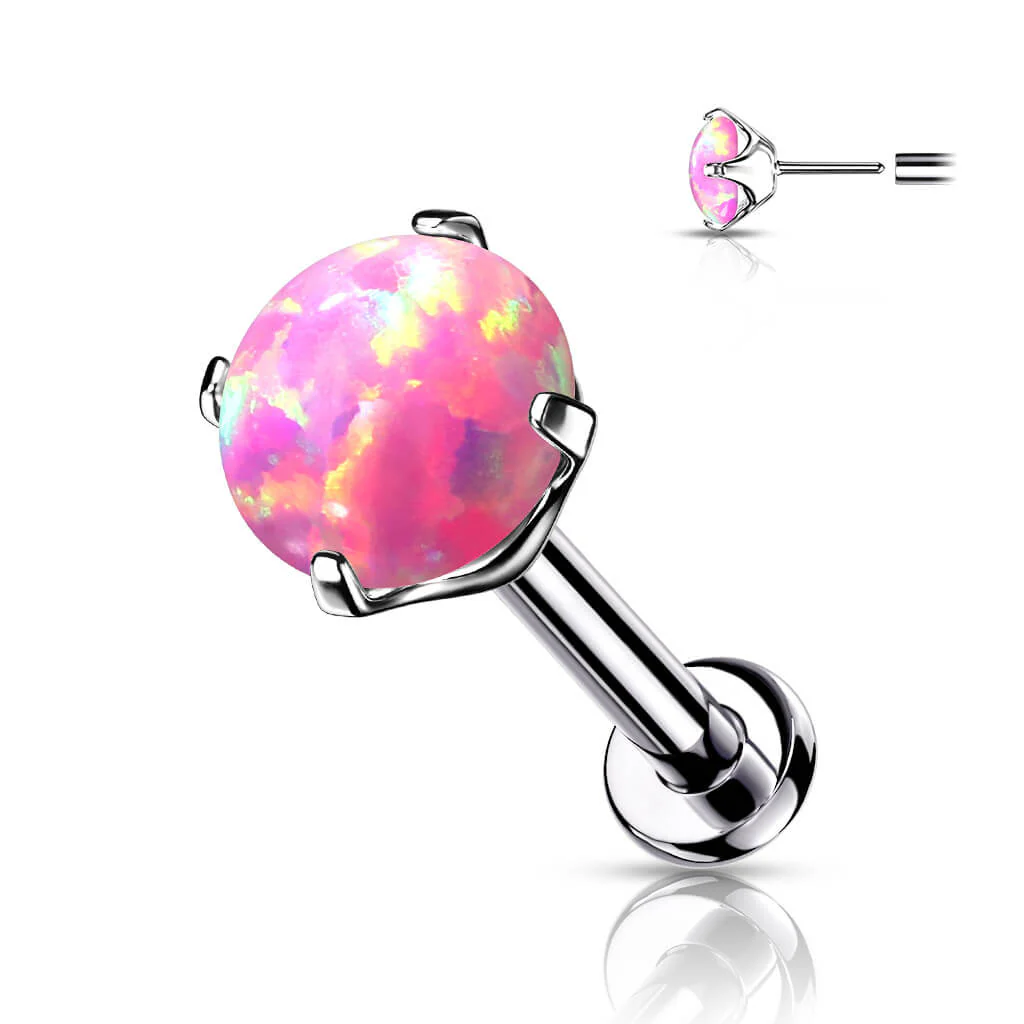 Titan Labret Opal Silber Push-In - Image 5