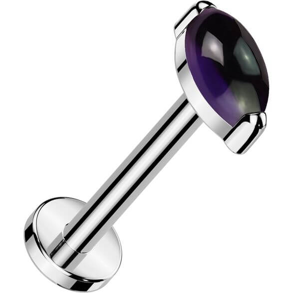 Titan Labret Marquise Schliff Naturstein Push-In - Image 3