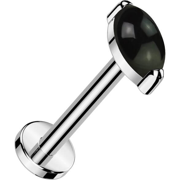 Titan Labret Marquise Schliff Naturstein Push-In - Image 4