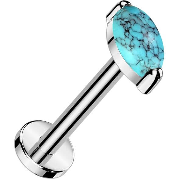 Titan Labret Marquise Schliff Naturstein Push-In - Image 7