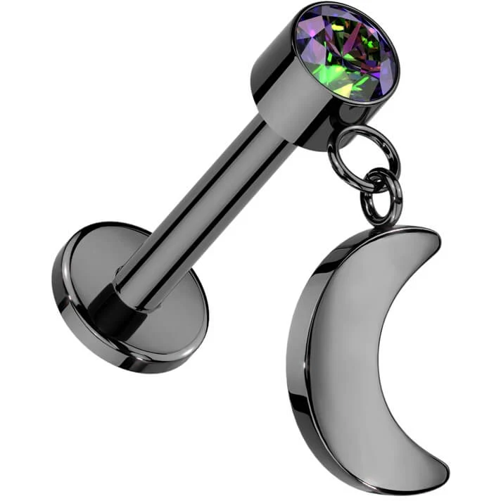 Titan Labret Mond Zargenfassung Zirkonia Push-In - Image 3