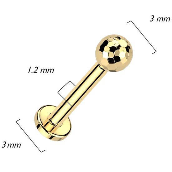 Titan Labret Multi-Facetten Kugel Push-In - Image 6