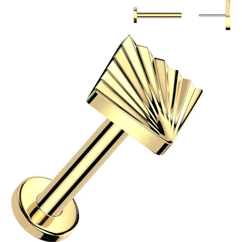 Titan Labret Diamantschnitt quadratisch Push-In - Image 3