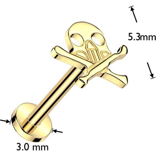 Titan Labret Schädel Push-In - Image 6