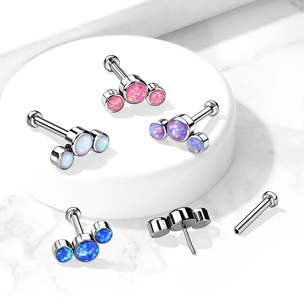 Titan Labret 3 Opal Silber Push-In - Image 4