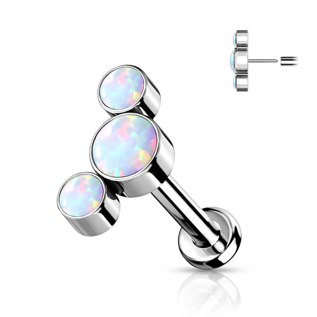 Titan Labret 3 Opal Silber Push-In - Image 6